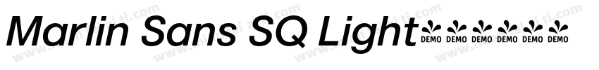 Marlin Sans SQ Light字体转换